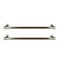 Hermosa Home Industrial Pipe Design 24" Towel Rack (Set of 2) - Satin Nickel